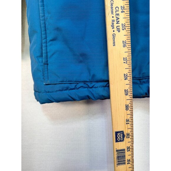 Eddie Bauer Women's Goose Down Puffer Jacket Size M Blue Hooded - Picture 7 of 13